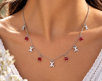 Collier femme- avec le signe ⵣ amazigh – collier berbère- collier ethnique - Grande qualité acier inoxydable
