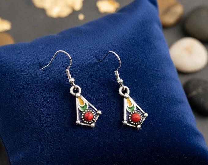 Boucles d'oreilles femme- amazigh kabyle berbère traditionnelle– boucles ethniques