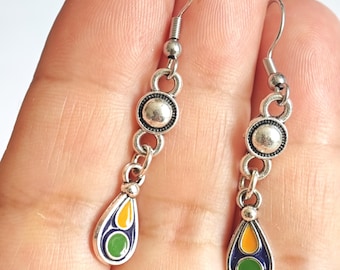 Boucles d'oreilles femme- amazigh kabyle berbère traditionnelle– boucles ethniques