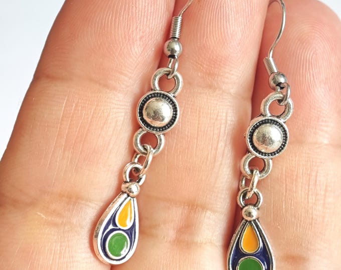 Boucles d'oreilles femme- amazigh kabyle berbère traditionnelle– boucles ethniques