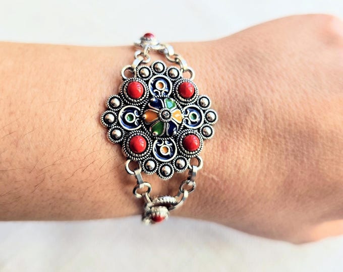 Bracelet kabyle acier inoxydable – Magnifique bracelet acier inoxydable