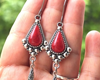 Boucles d'oreilles femme- amazigh kabyle berbère traditionnelle– boucles ethniques