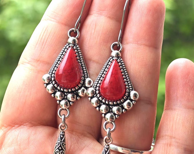 Boucles d'oreilles femme- amazigh kabyle berbère traditionnelle– boucles ethniques