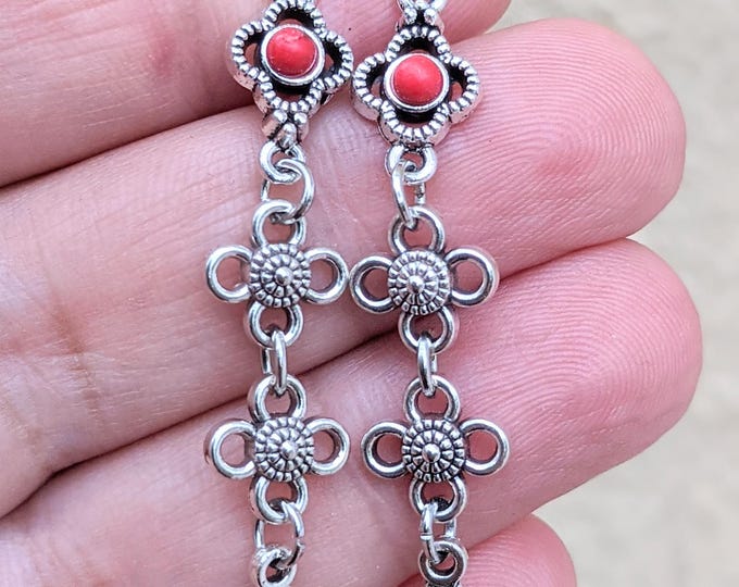 Boucles d'oreilles amazigh berbère femme - boucles d'oreilles berbère- ethnique- bijoux amazigh.