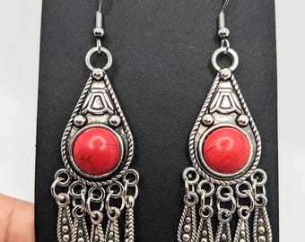 Boucles d'oreilles amazigh berbère femme - boucles d'oreilles berbère- ethnique- bijoux amazighs.
