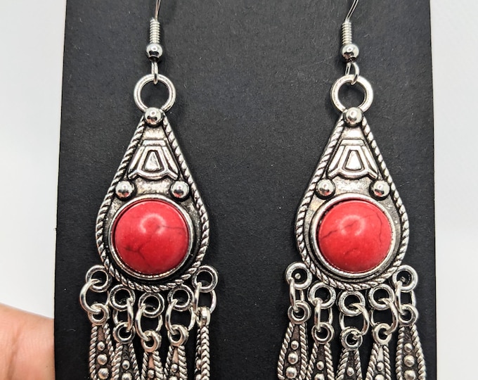 Boucles d'oreilles amazigh berbère femme - boucles d'oreilles berbère- ethnique- bijoux amazighs.