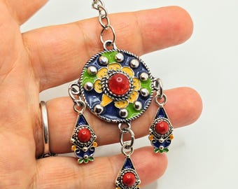 Porte-clés ou bijou de sac kabyle berbère - berbère- ethnique- bijoux amazighs.