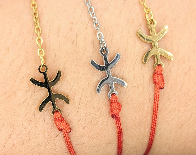 Bracelet amazigh homme - femme- avec le signe ⵣ amazigh – bracelet berbère- bracelet ethnique - Kabyle - Grande qualité acier inoxydable
