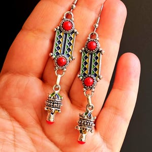 Parure Bijoux Berbère Kabyle - Collier Et Boucles D'oreilles En Acier Inoxydable, Neuf Avec étiquettes