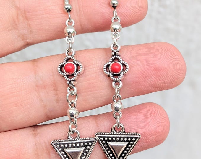 Boucles d'oreilles amazigh berbère femme - boucles d'oreilles berbère- ethnique- bijoux amazigh.
