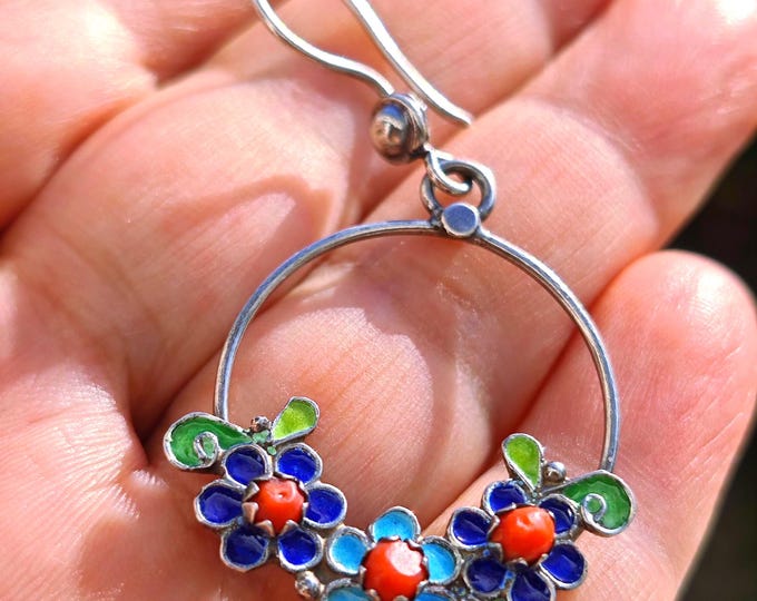 Boucles d'oreilles ARGENT 925 authentiques et artisanales Argent massif - Kabyles Anciennes – Argent Massif