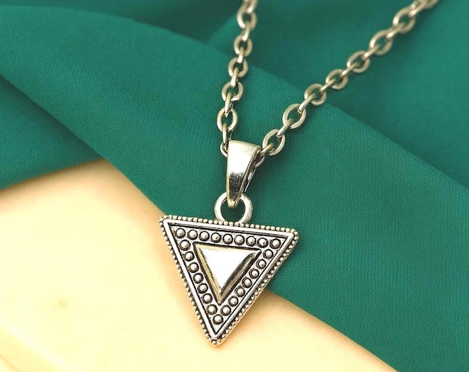 Collier femme- amazigh berbère géométrique triangle – collier ethnique
