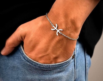 Bracelet amazigh homme - femme- avec le signe ⵣ amazigh – bracelet berbère- bracelet ethnique - Kabyle - Grande qualité acier inoxydable