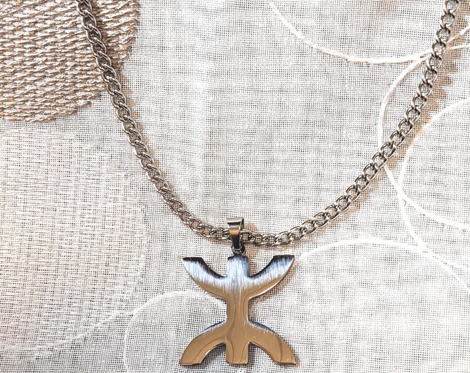 Collier homme - femme- Amazigh plaqué or 18K avec le signe ⵣ amazigh – collier berbère- collier ethnique - Grande qualité Plaqué Or 18K