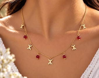 Collier femme- avec le signe ⵣ amazigh – collier berbère- collier ethnique - Grande qualité acier inoxydable