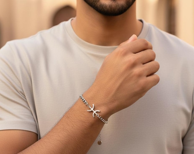Bracelet amazigh homme -  femme - acier inoxydable  - Signe ⵣ amazigh – bracelet berbère- bracelet ethnique - Kabyle