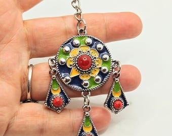 Porte-clés ou bijou de sac kabyle berbère - berbère- ethnique- bijoux amazighs.