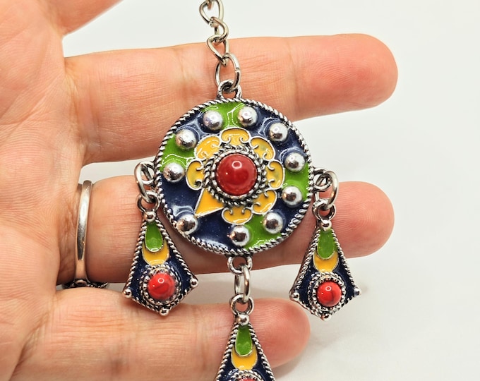 Porte-clés ou bijou de sac kabyle berbère - berbère- ethnique- bijoux amazighs.