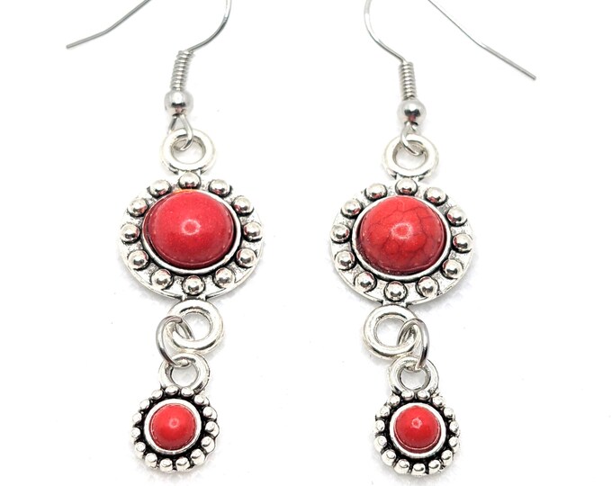Boucles d'oreilles amazigh berbère femme - boucles d'oreilles berbère- ethnique- bijoux amazighs.
