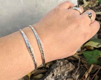 Bracelet ARGENT 925 authentique et artisanal argent massif– Bracelet gravé à la main - Bracelet  Argent et ébène — Artisanat du Niger