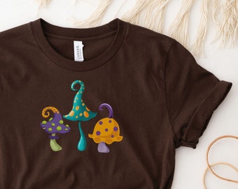 Mushroom Shirt, Forestcore shirt, Magic Mushroom Shirt, Music Festival shirt, Cottagecore shirt, Fairycore Shirt, Goblincore Clothing