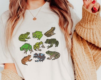 Frog and Toad Shirt, Frogs Shirt, Toads Tshirt, Forestcore Tshirt, Cottagecore Tshirt, Fairycore Shirt, Goblincore Shirt, Grunge Fairycore