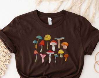 Mushroom Tshirt, Forestcore Tshirt, Mushroom Tshirt, Crystal Tshirt, Music Festival Tshirt, Cottagecore Tshirt, Fairycore Shirt