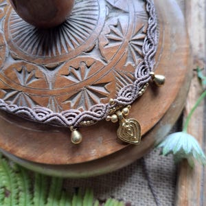 Boho Charm Macrame Necklace, Macrame Pendant, Gemstone, Crystal Jewellery