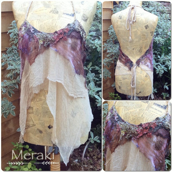 Psy Fairy, Woodland Pixie, Fairy Lace Halter Pixie Top