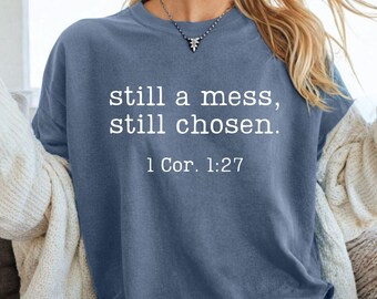 Still gewähltes christliches T-Shirt: Bibel-Vers-Glaube-T-Stück