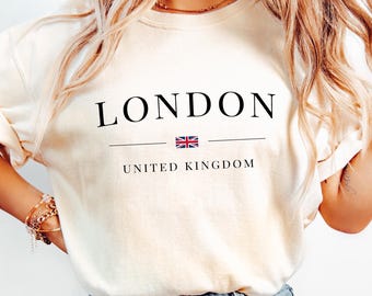 Comfort London Tshirt, England Shirt, London England Tee, London Travel Gift, United Kingdom Sweatshirt, UK Souvenir London Graphic Shirt