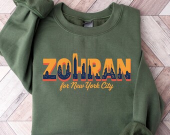 Zoohran für New York City Sweatshirt, Zohran Mamdani 2025 Hemd, Vote For Zoohran T-Shirt, Fortschrittliche demokraten Tshirt, Zohran für Mayor Pullover
