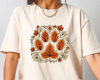 Fall Leaf Paw Shirt, Halloween Dog Paw Sweatshirt, Dog Lover Tshirt, Dog Mom Gift, Autumn Fall Crewneck, Autumn Dog Tee, Fall Dog Paw Tshirt