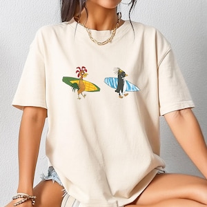 Cody Maverick & Chicken Joe Shirt, Surfs Up Tshirt, Funny Chicken Tee, Trendy Chicken Joe Top, Movie Fans Gift, Cody And Chicken Apparel