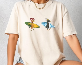 Cody Maverick & Chicken Joe Shirt, Surfs Up Tshirt, Funny Chicken Tee, Trendy Chicken Joe Top, Movie Fans Gift, Cody And Chicken Apparel