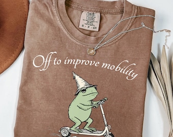 Maglietta per fisioterapia Comfort Colors, maglietta per assistente fisioterapista, maglietta con rana per migliorare la mobilità, regalo divertente per fisioterapia