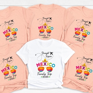 Mexiko Familienurlaub 2025 Shirt, Mexiko Familienreise Geschenk, Familie Passende Mexiko Urlaub Shirts, Mexiko Kreuzfahrt Shirts, Mexiko Reise Outfit