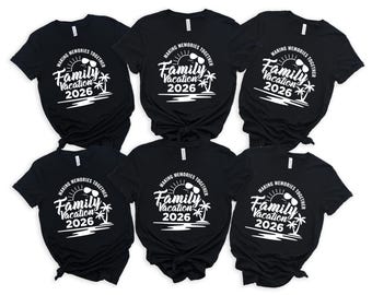 Family Vacation 2026 Shirts, Family Holiday Tshirt, Beach Squad Tee, Travel Gift, Summer Top, Family Vacation Apparel, Summer Vacation Shirt
