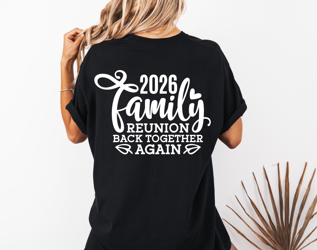 Custom Family Reunion T-shirt, Personalized Name Family Gathering Shirt ...