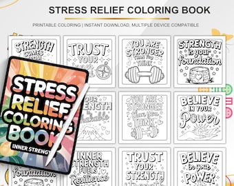 Stress Relief Malbuch: Mandalas & Florale Kunst (PDF Download)