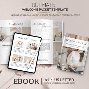 Welcome Packet Template, Editable Canva Host Guide, Airbnb Guest Welcome Binder, House Info, Local Tips, Vacation Rental Instant Download