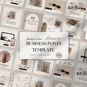 Business Instagram Post Template Bundle | Editable Canva Social Media Templates for Entrepreneurs, Coaches & Small Businesses