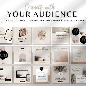 Business Instagram Post Template Bundle | Editable Canva Social Media Templates for Entrepreneurs, Coaches & Small Businesses