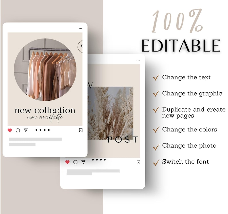 Business Instagram Post Template Bundle | Editable Canva Social Media Templates for Entrepreneurs, Coaches & Small Businesses
