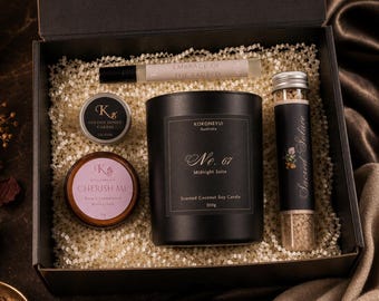Dark Evening Ritual Box | Candle, Mist, Bath and Body Gift Set
