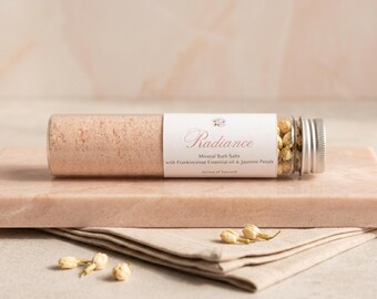 Radiance Bath Salts | Frankincense & Jasmine Botanical Soak | Gift for Her