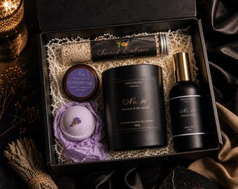 Sacred Night Ritual Box | Candle, Room Mist, Bath and Body Gift Set