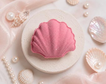 Bomba da bagno Pink Fizz Shell / Frutto della passione, guava e bollicine rosa / Effervescente fruttata