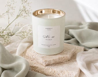 Pure Bloom Coconut Soy Candle | Pink Bubbly, Sage, Woods Fragrance