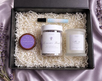 Soft Bath Ritual Box | Lavender Soak, Candle, Mist and Body Cream